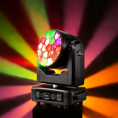 TOP DANCE 19×15W Bee Eyes Moving Head Wash Light