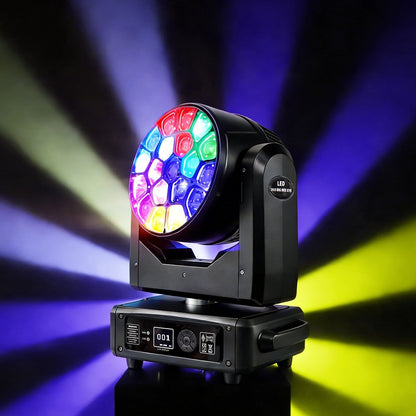 TOP DANCE 19×15W Bee Eyes Moving Head Wash Light