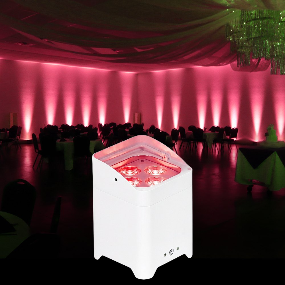 TOP DANCE Indoor 4×15W Battery Operated Wireless Uplight
