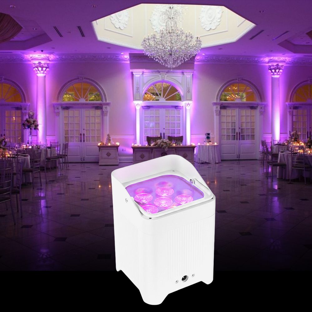 TOP DANCE Wireless Indoor 8800mAh Battery 6x15W LED Uplight
