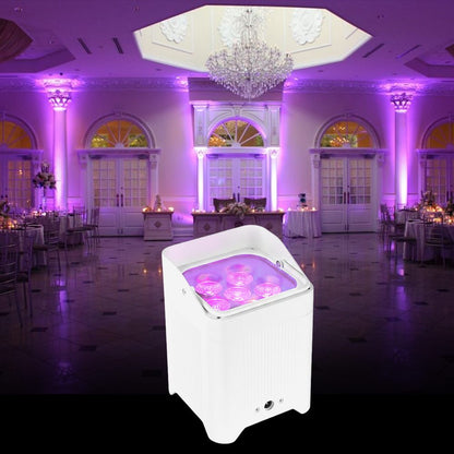 TOP DANCE Wireless Indoor 8800mAh Battery 6x15W LED Uplight