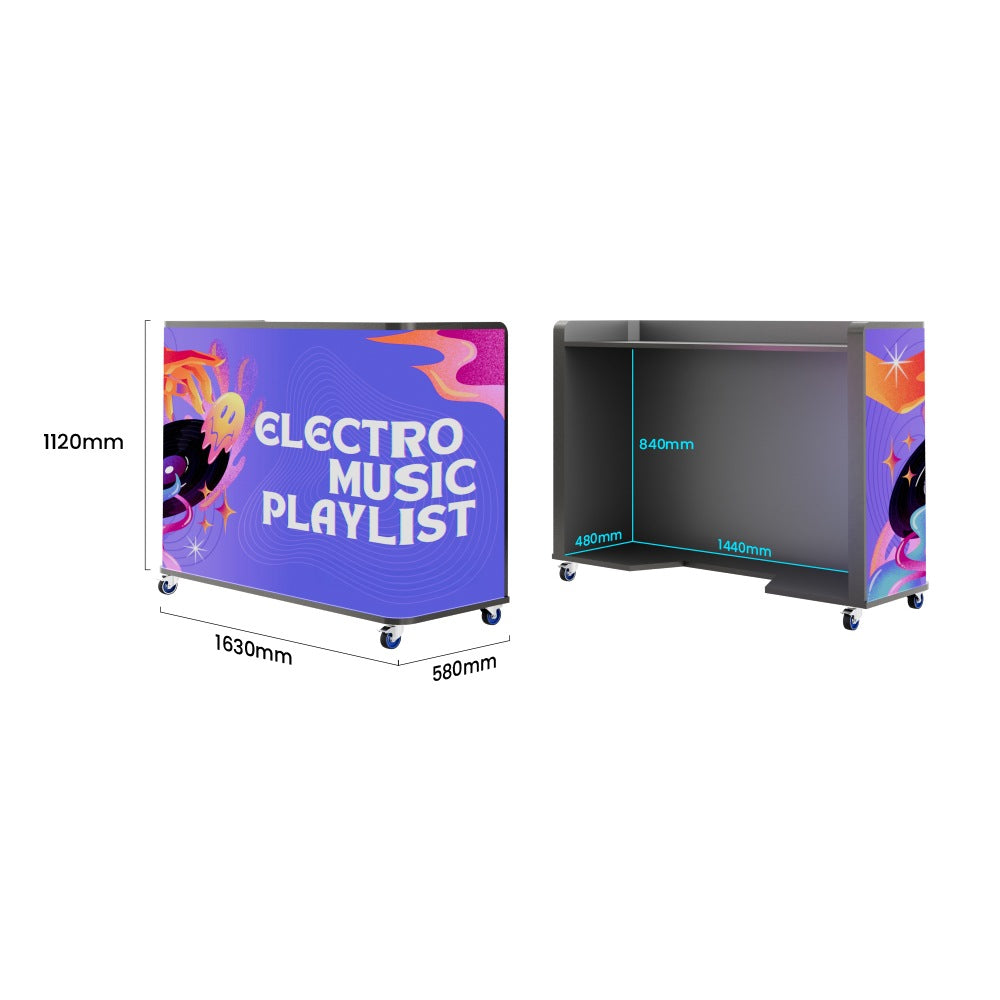 Curved DJ LED Booth - Professional LED Display DJ Stand