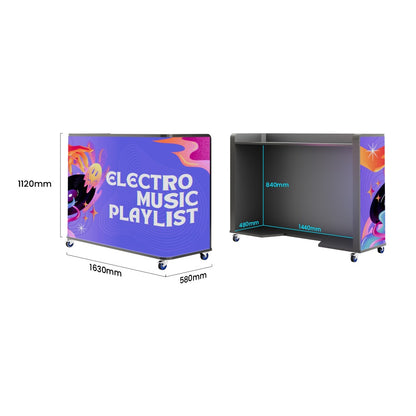 Curved DJ LED Booth - Professional LED Display DJ Stand