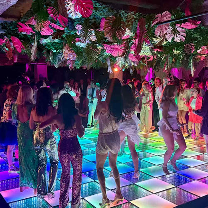 TOP DANCE 20x20ft Frosted Mirror LED 3D Dance Floor