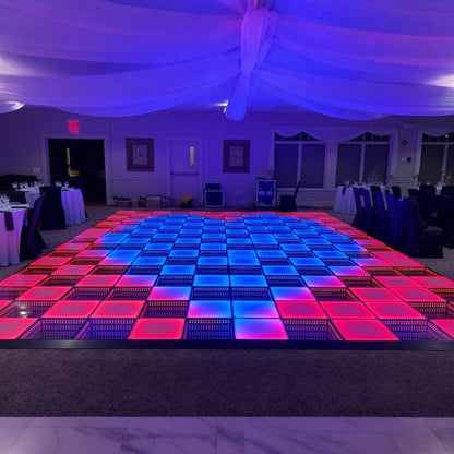 TOP DANCE 20x20ft Frosted Mirror LED 3D Dance Floor