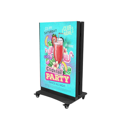 TOP DANCE Indoor Portable GOB Dual-Sided Foldable LED Poster