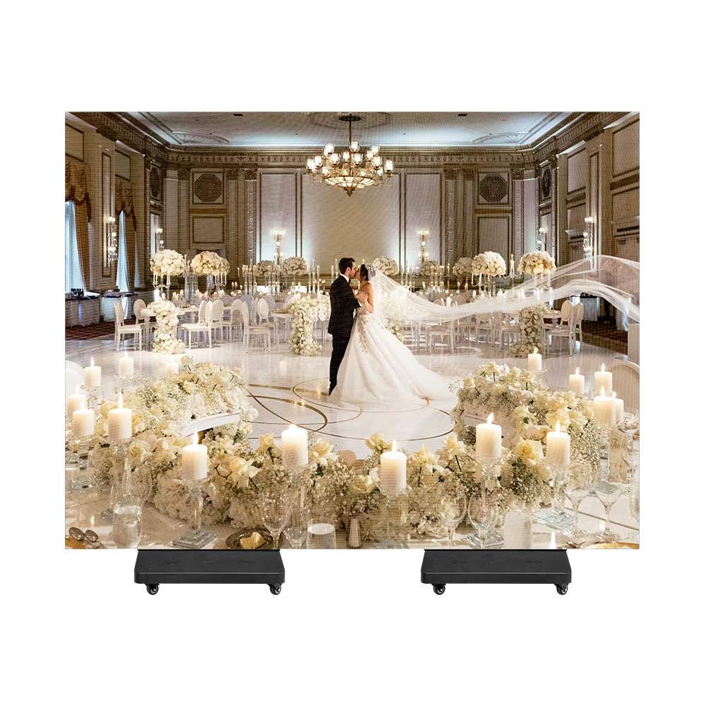 TOP DANCE Portable Digital Signage Tri-fold LED Poster Display