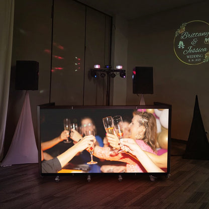 TOP DANCE Portable Custom Pixel LED Fully Folding DJ Booth