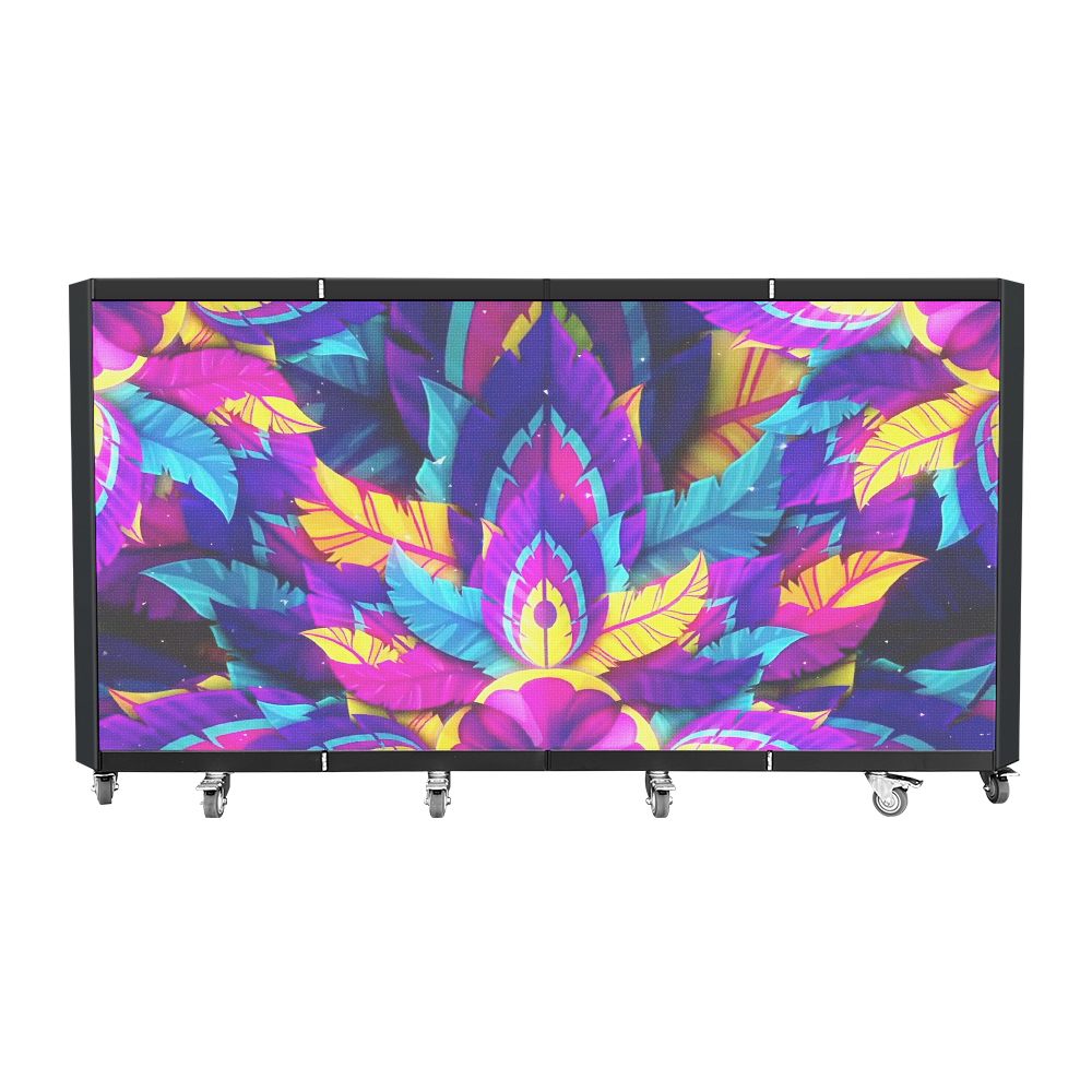 TOP DANCE Portable Custom Pixel LED Fully Folding DJ Booth