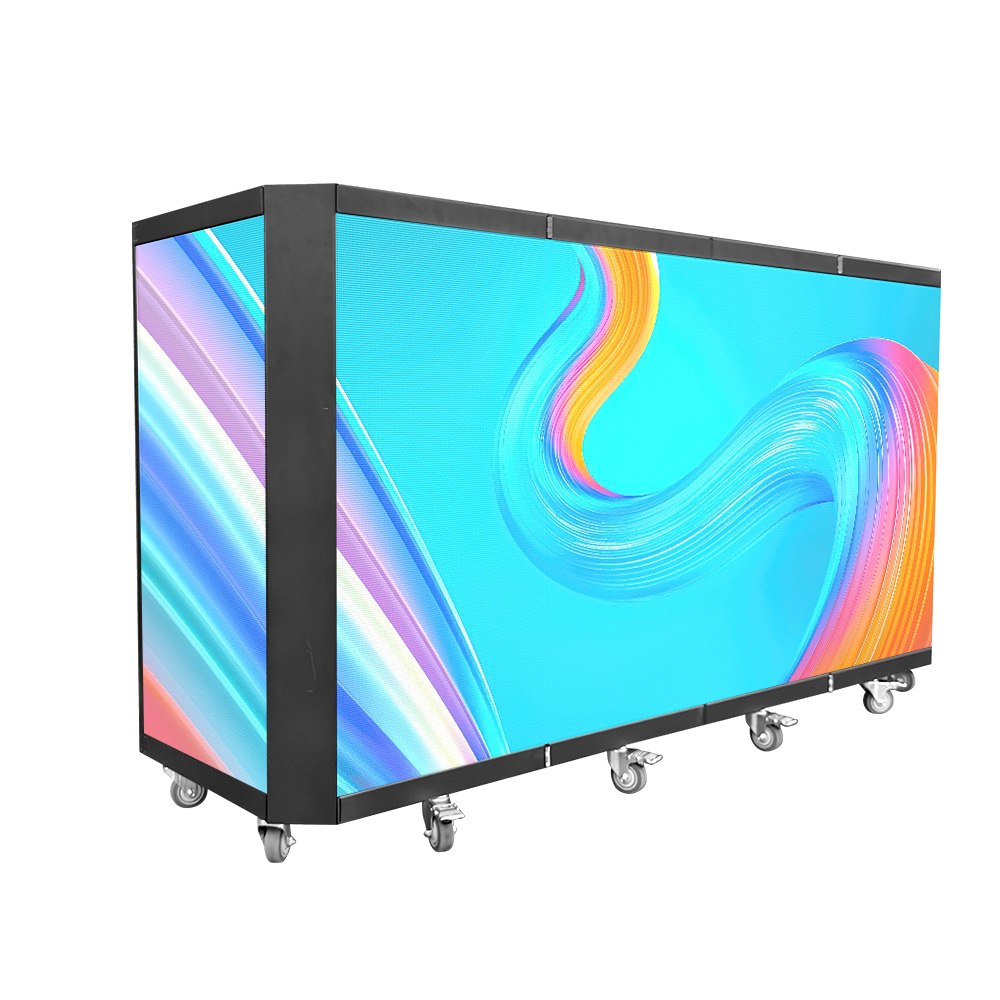 TOP DANCE Portable Custom Pixel LED Fully Folding DJ Booth