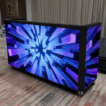 TOP DANCE Portable Custom Pixel LED Fully Folding DJ Booth