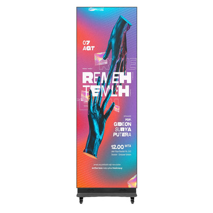 TOP DANCE P2.5 Portable Indoor LED Display Poster – 2pcs / Flight Case
