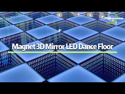 TOP DANCE 20x20ft Magnetic 3D Mirror Dance Floor