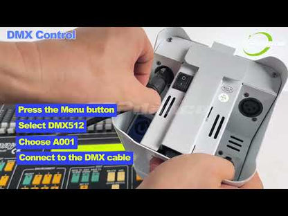 TOP DANCE Wireless Indoor 8800mAh Battery 6x15W LED Uplight