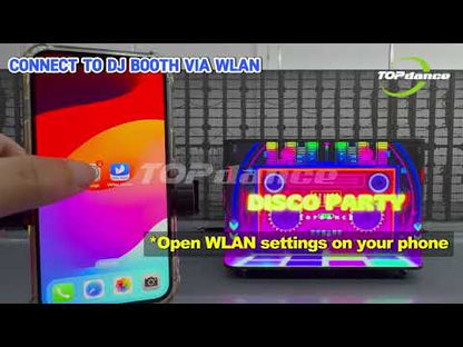 TOP DANCE P2.5 Built-in Drawers GOB Curved LED DJ Booth