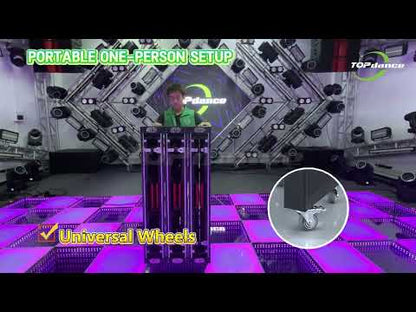 TOP DANCE Portable Custom Pixel LED Fully Folding DJ Booth