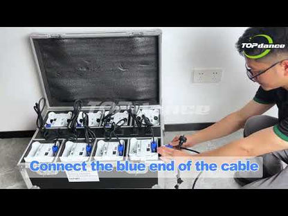 TOP DANCE Wireless Indoor 8800mAh Battery 6x15W LED Uplight