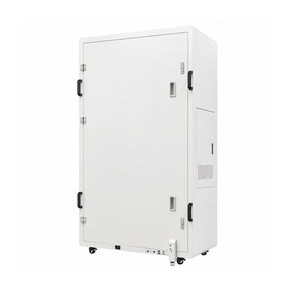 Rear view and handles of the holographic display box