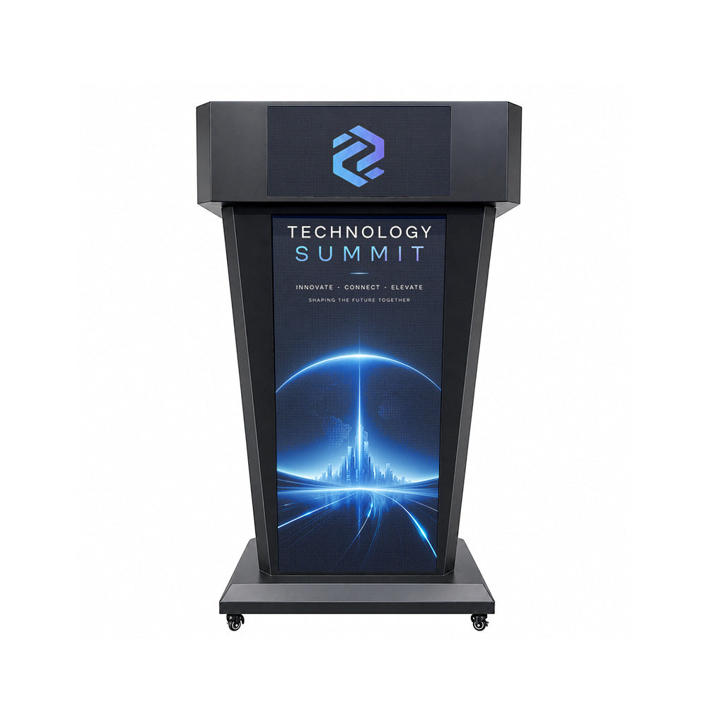 Brandbar LED podium front view