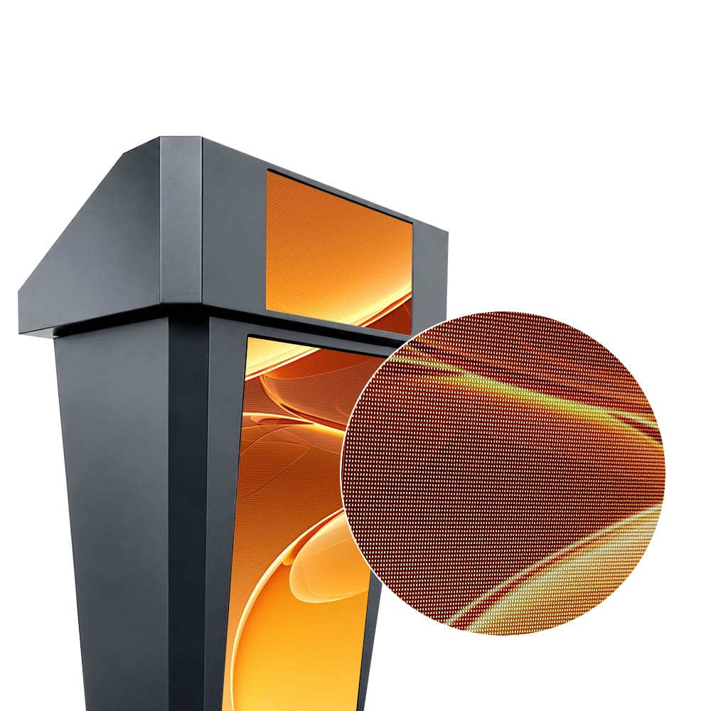 P2.5 LED surface detail on the Brandbar podium