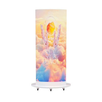 Rear display face of the double side curved LED poster