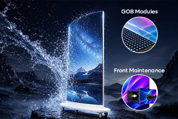 GOB surface protection and front maintenance