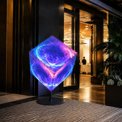 TOP DANCE LED cube display front view