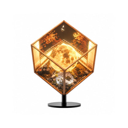 Cross-edge visual content on the LED cube display