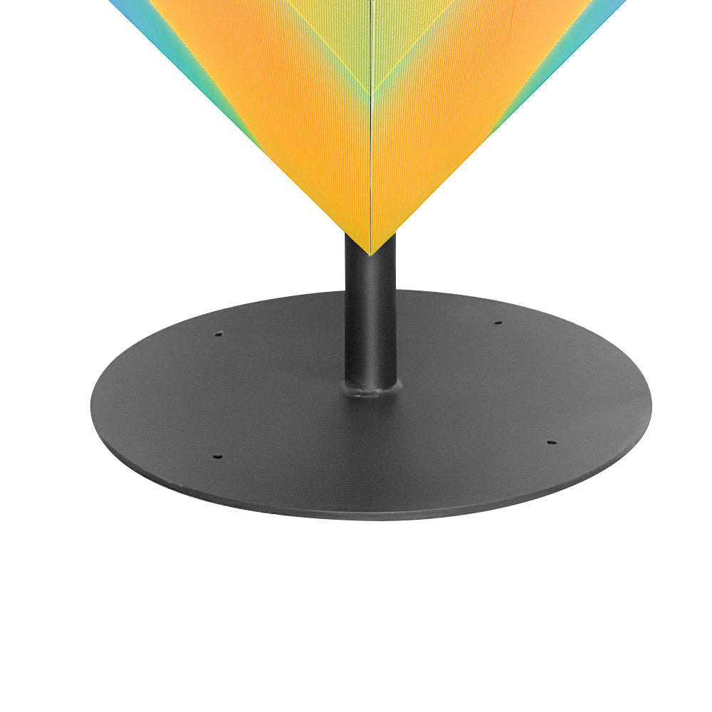 LED cube display base and support structure