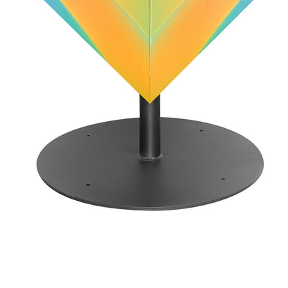 LED cube display base and support structure