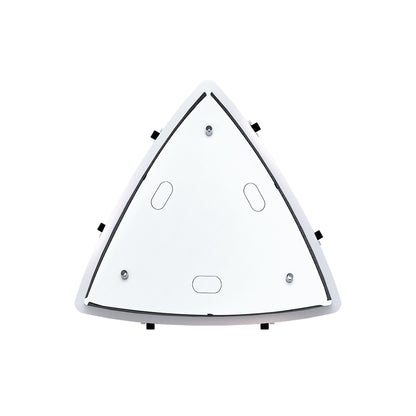 Triangular base and top view of tri-side LED poster