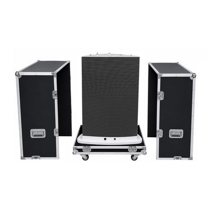 Tri-side LED poster screen flight cases
