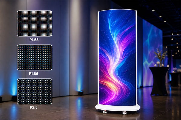 P1.53 P1.86 and P2.5 pixel pitch options