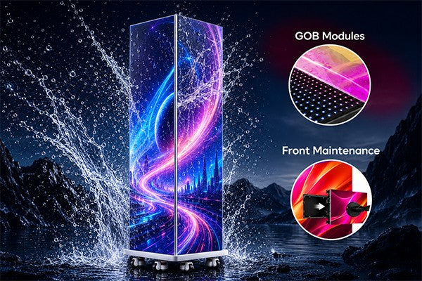 GOB modules and front maintenance